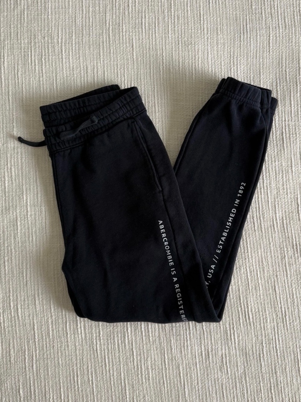 Abercrombie & Fitch Kids Black Logo Sweat Joggers